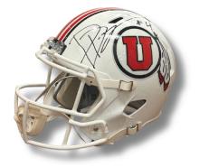 Football helmet signed by Utah Utes Quarterback Devon Dampier