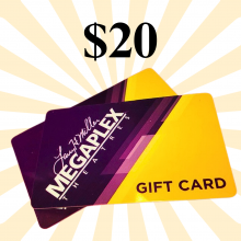 Megaplex $20 gift cards