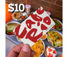 $10 Cafe Rio gift card