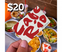 $20 Cafe Rio gift card