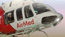 AirMed helicopter