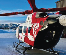 AirMed helicopter