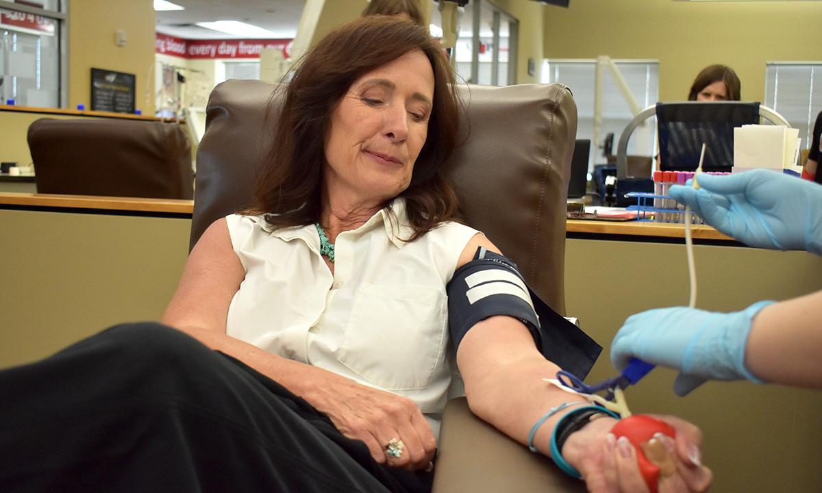 Linda Shober was one of nearly 100 donors 